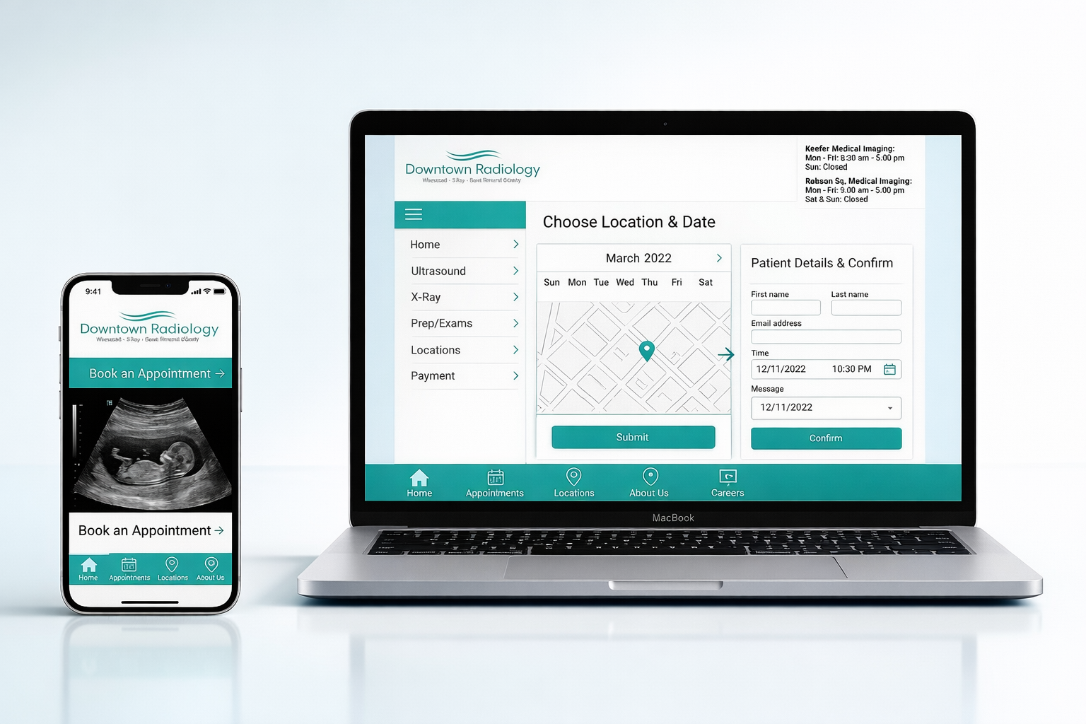 Downtown Radiology Digital Redesign Cover